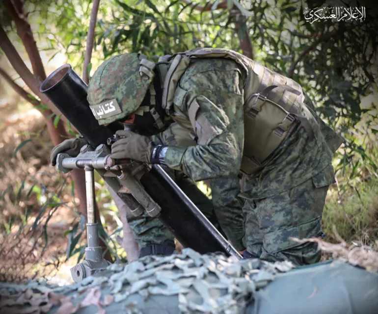 عمليات جديدة لـ"القسام" في رفح 1 هاون 1709146470