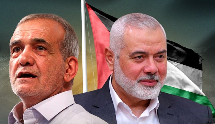 الرئيس الإيراني لهنية: لن نترك الشعب الفلسطيني وحيدا في هذه الظروف 1 هنية والرئيس الايراني