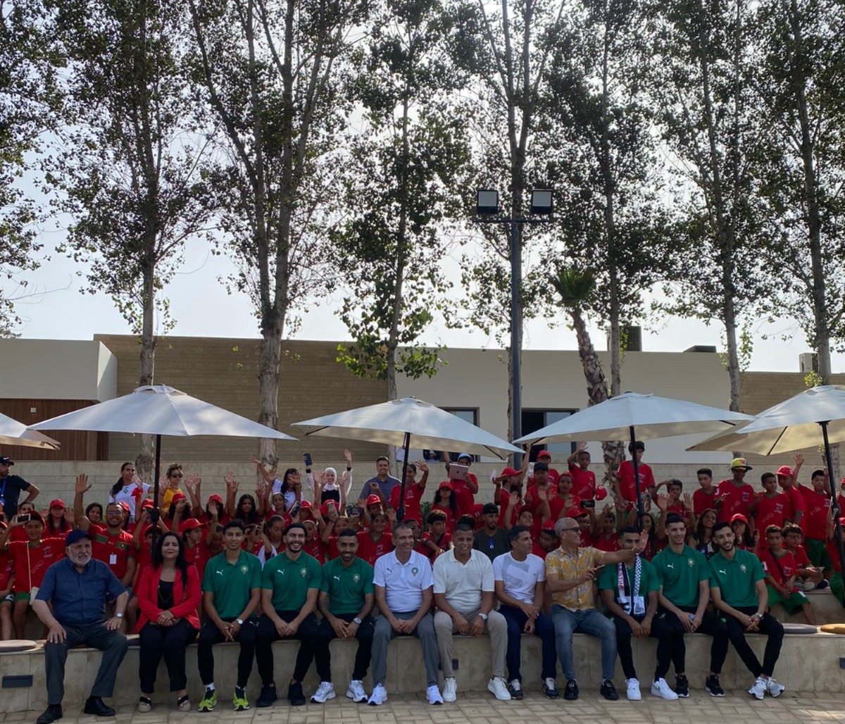 بالقنيطرة، مؤسسة الحسن الثاني للمغاربة المقيمين بالخارج تنظم لقاء للأطفال مع “أسود الفوتسال” 1 WhatsApp Image 2024 08 11 at 20.17.20