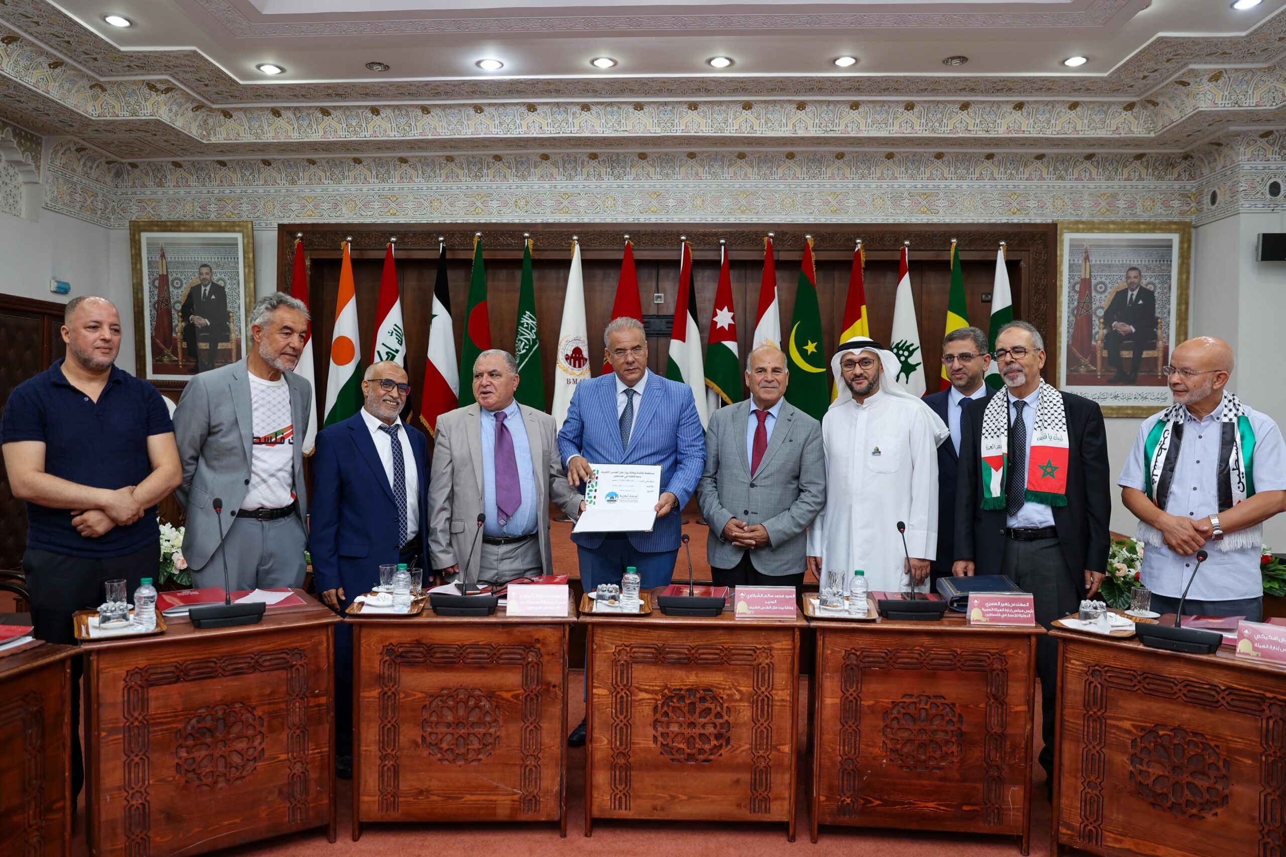 وفد من الهيئة العربية الدولية للإعمار في فلسطين يُثمن عاليا أدوار المملكة المغربية بقيادة جلالة الملك محمد السادس في نُصرة القضية الفلسطينية 1 d393d642 8233 49a5 b1e4 2b5bd6738028 scaled