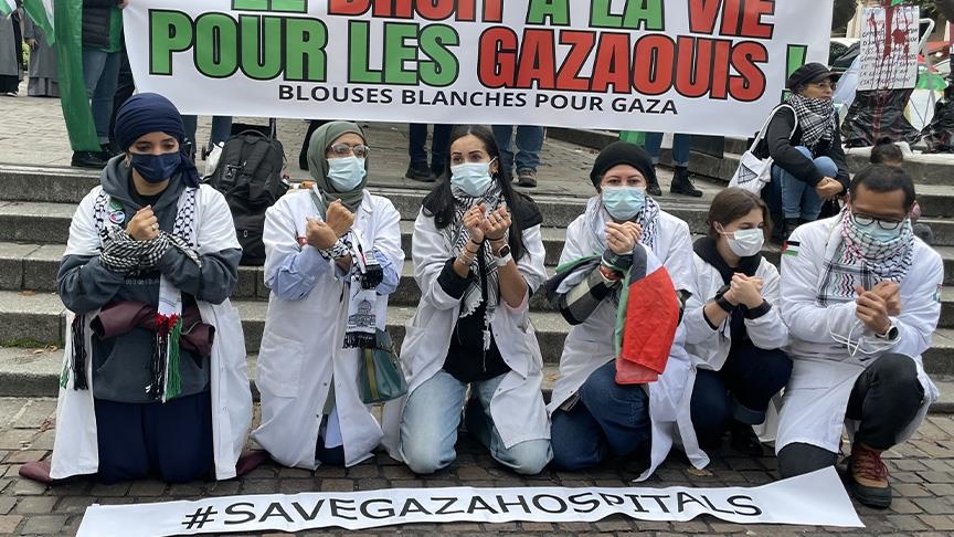 باريس:مظاهرة منددة بإنذارات الإخلاء الإسرائيلية لمستشفيات شمال غزة 8 صامت