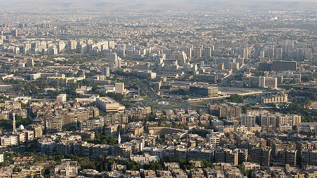 سقوط نظام حزب البعث في سوريا بعد حكم دام 61 عاما وتحرير العاصمة دمشق 1 Damascus Syria Panorama at sunset