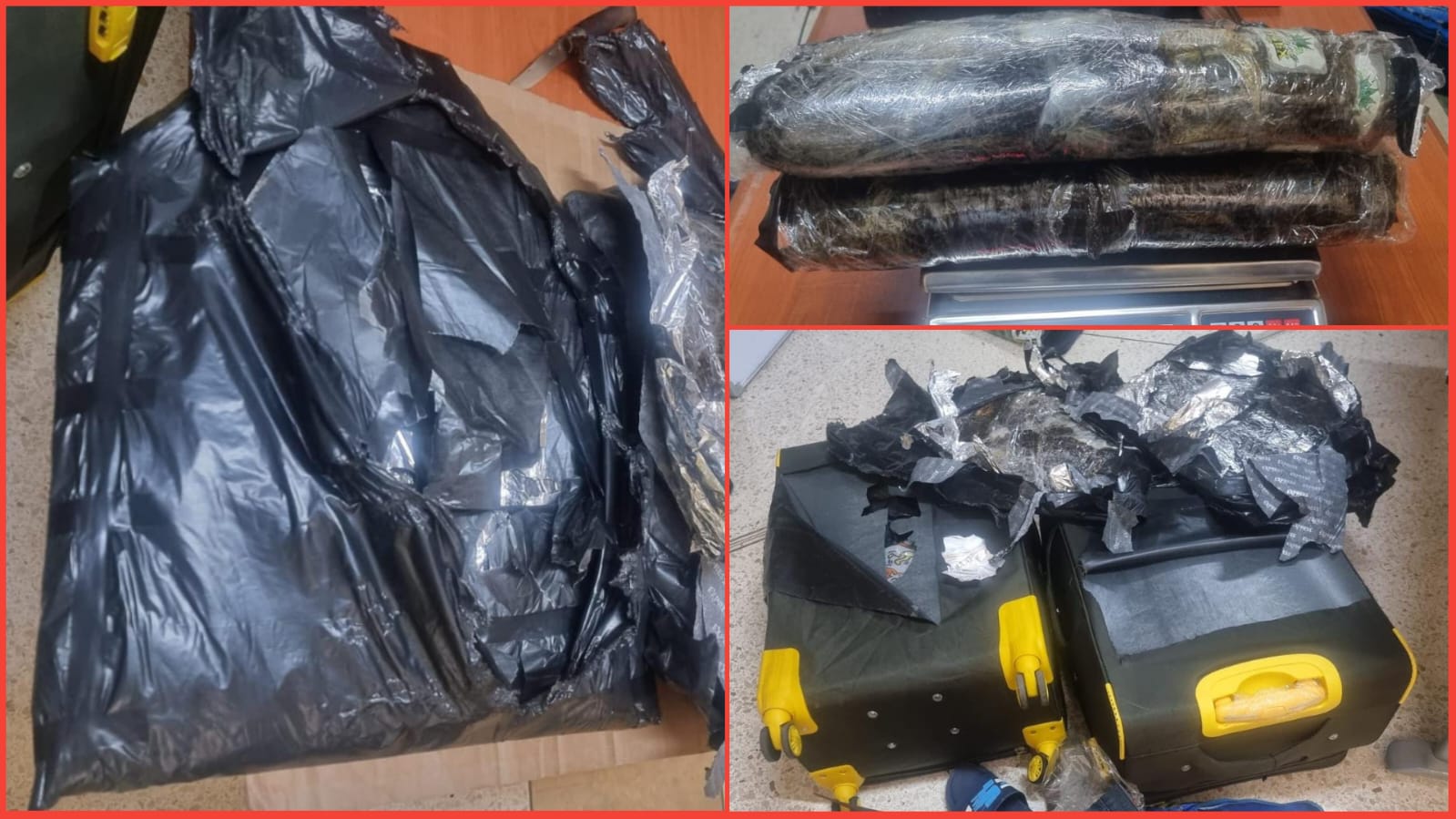 من مطار المسيرة أكادير: حجز تسع كيلوغرامات من مخدر الشيرا بحوزة مواطن أجنبي 1 المطار