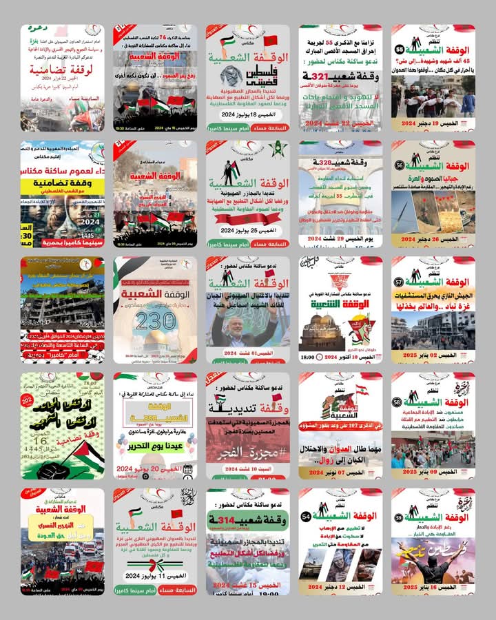 الوقفة التضامنية الأسبوعية بمدينة مكناس: إيقاظ للوعي وحفظ للذاكرة 1 IMG 20250127 WA0079