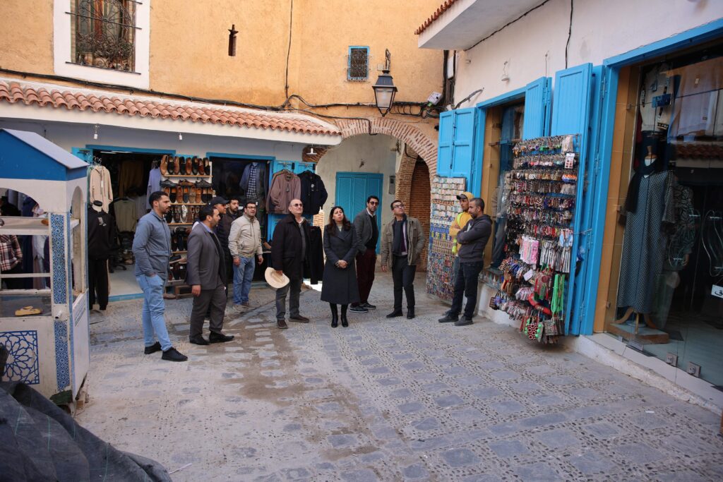 c12f5678-86c4-488d-a629-dbd3f22b5a6c-1024x683 مشروع تنزيل ميثاق الهندسة المعمارية بالمدينة العتيقة لشفشاون: أشغال الشطر الأخير في مراحله الأخيرة