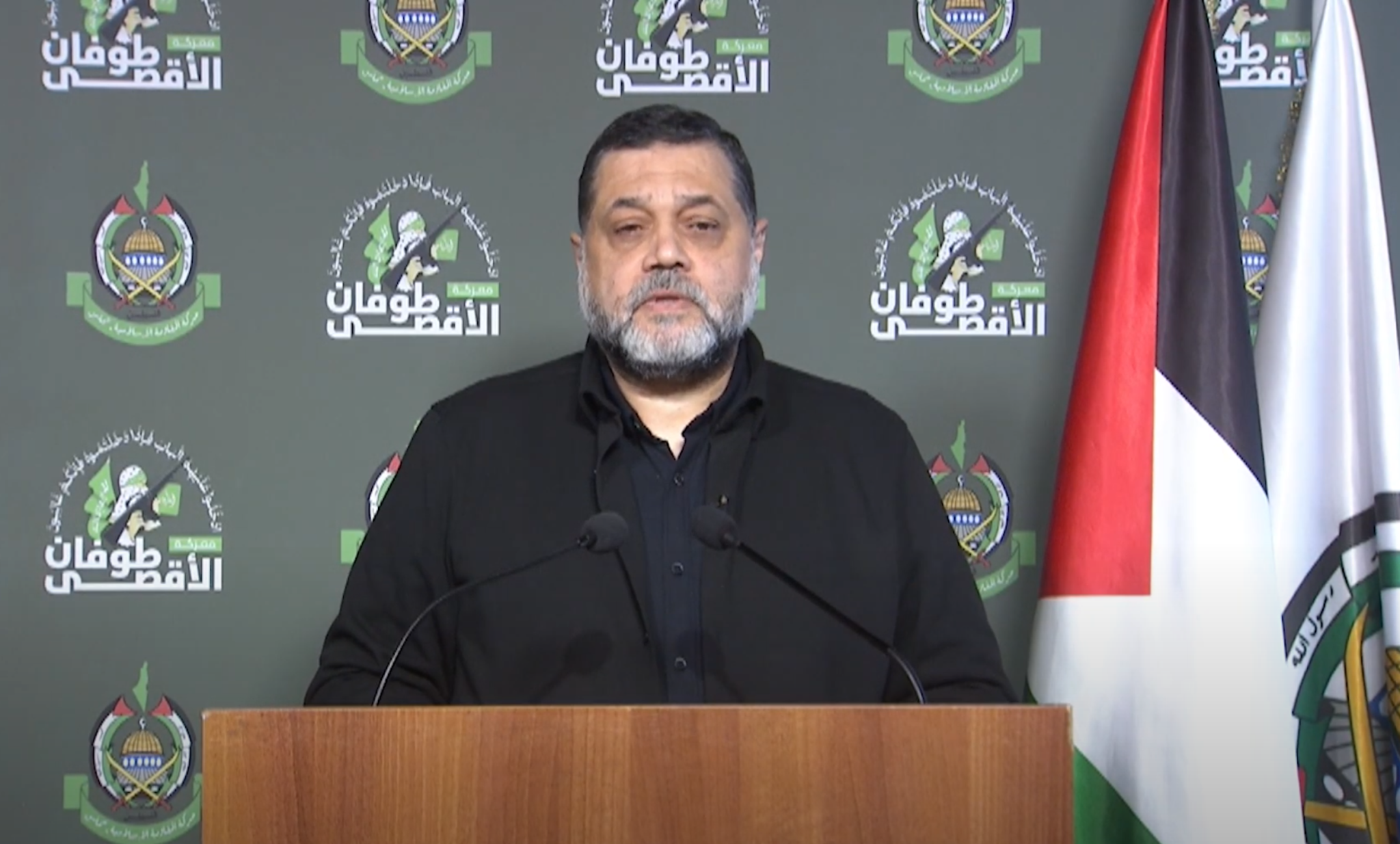 حمدان: الاقتراح الأمريكي لا يشمل وقف إطلاق النار أو فتح المعابر أو إنهاء الحصار. 1 حمدان بيان صحفي 2048x1234 1