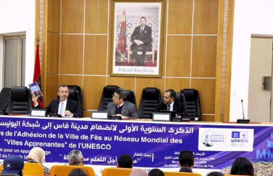 فاس تحتفل بالذكرى الأولى لانضمامها إلى شبكة اليونيسكو العالمية لمدن التعلم. 8 فاس