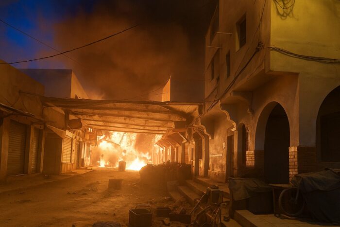 حريق في السوق الأسبوعي بالريصاني دون وقوع إصابات. 2 file 00000000b31462468287bdc3b6f134ce