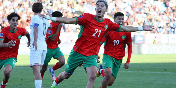مونديال الشيلي لأقل من 20 سنة.. المنتخب المغربي ينتصر على نظيره الامريكي (3-1) و يحجز مقعده في المربع الذهبي 1 مونديال الشيلي لأقل من 20 سنة.. المنتخب المغربي ينتصر على نظيره الامريكي (3-1) و يحجز مقعده في المربع الذهبي