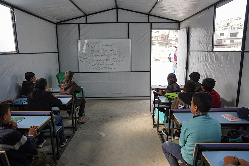 2025_9_20251209_2_71994558_120005251 "مافي مرمرة" التركية تفتح مدرسة ورياض أطفال جديدة في قطاع غزة.