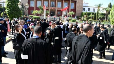 المحامون.. إضراب عام وتوقف عن سداد الرسوم القضائية. 3 greve avocats parlement rabat5
