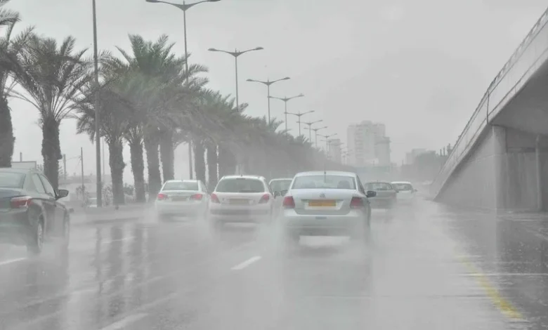 توقعات أحوال الطقس اليوم الخميس 1 pluie route