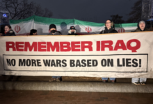 "تذكروا العراق".. مظاهرات حاشدة أمام البيت الأبيض ترفض العدوان على إيران وتفضح "أكاذيب" الحرب 14 GPc4K