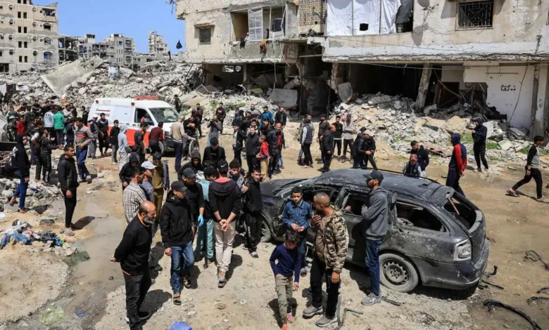 استشهاد 10 فلسطينيين جراء قصف إسرائيلي في وسط قطاع غزة 1 0c37344f 4d17 4f17 a9c9 61414bf186ce