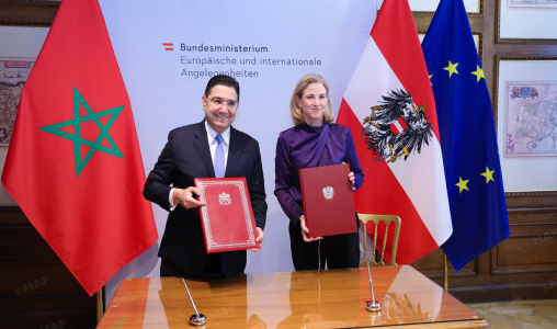 6N6A71121247_jpg المغرب والنمسا: توقيع مذكرة تفاهم لتعزيز الحوار الاستراتيجي