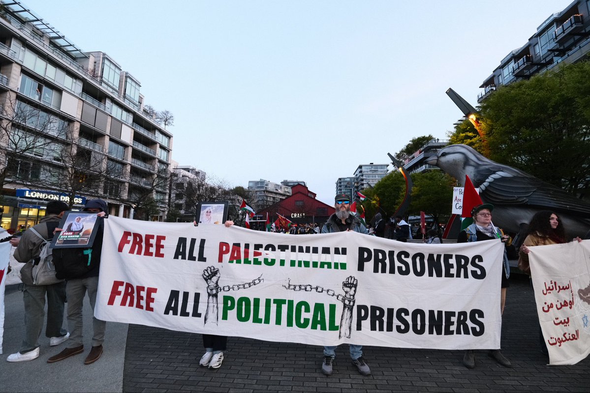 كندا-ضد-اعدام-الأسرى من سان فرانسيسكو إلى فنكوفر: مظاهرات ضخمة في مختلف أنحاء العالم احتجاجًا على قانون "إعدام الأسرى"**