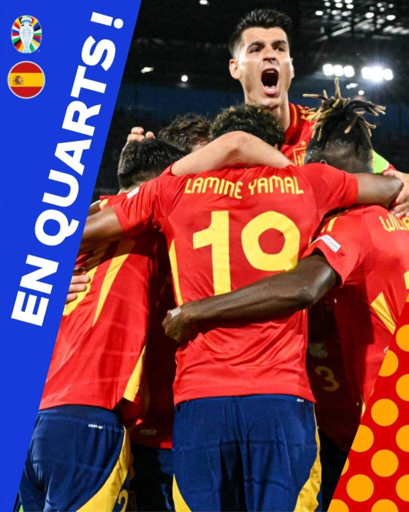 اسبانيا تجتاز عقبة جورجيا لتلاقي المانيا في الربع 8 FB IMG 1719781077658