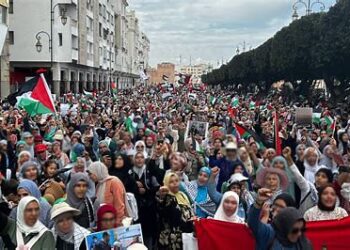 مسيرة حاشدة بالرباط دعما لغزة واحتجاجا على اغتيال هنية و ضد التطبيع