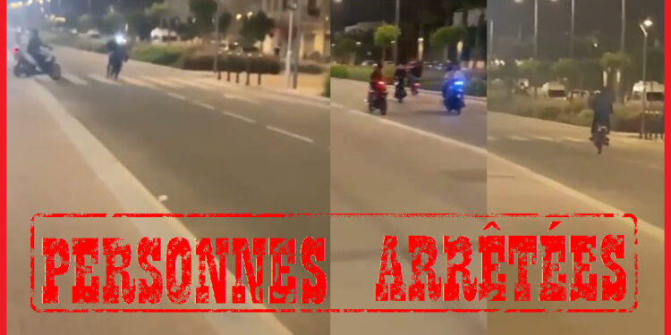 أمن اكادير :توقيف أربعة أشخاص لتورطهم في سياقة دراجات نارية بطريقة استعراضية وخطيرة