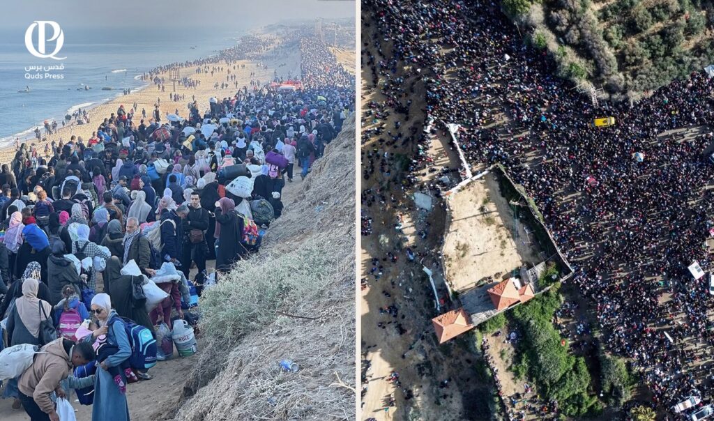 مراقبون: عودة الفلسطينيين, فصل جديد في معركة الصمود والمقاومة 1 عودة نازحين شعار الوكالة 1 1