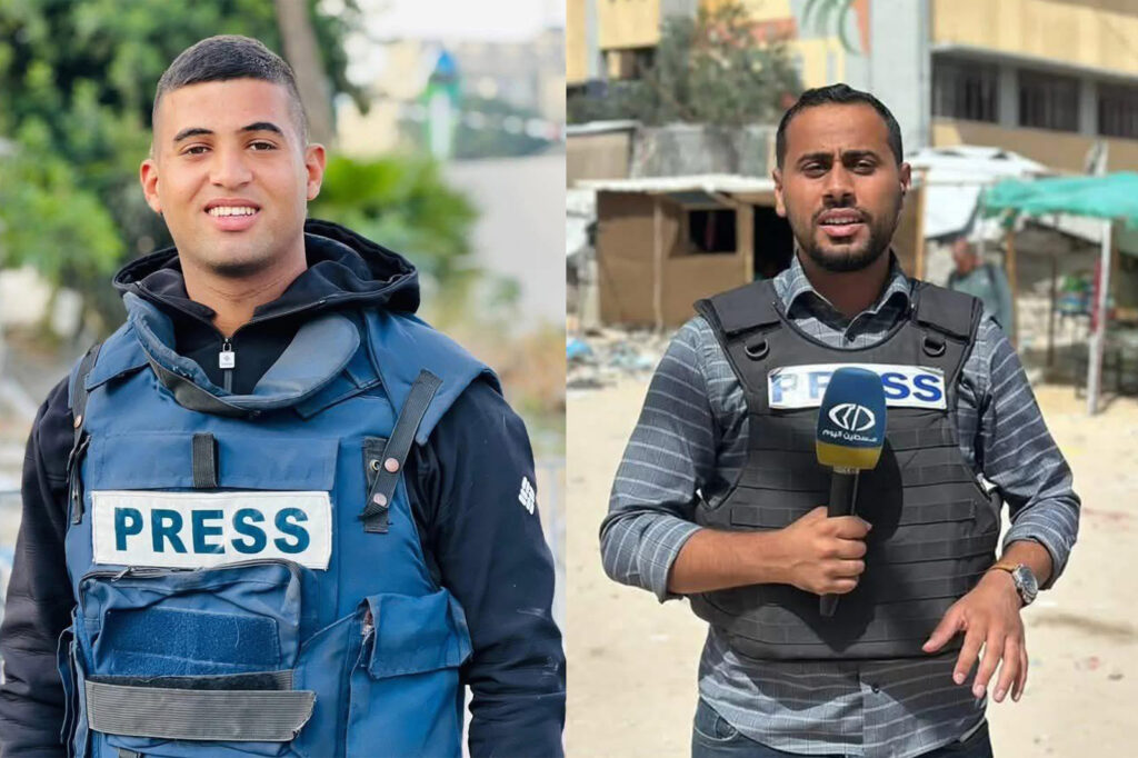 استشهد الصحفيان محمد منصور وحسام شبات جراء القصف الإسرائيلي على غزة، ليصل عدد الشهداء منذ بدء الإبادة إلى 208. 8 Untitled 1 8