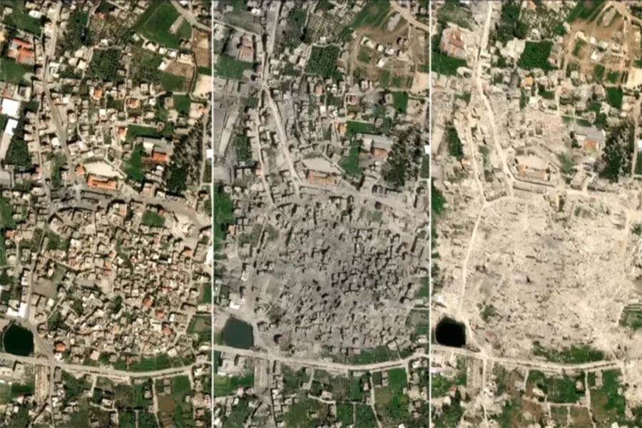 شبكة “CNN” الأميركية: صور الأقمار الاصطناعية أظهرت تدمير قرى في جنوب لبنان، على الرغم من وجود الهدنة.”