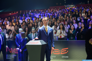 صاحب السمو الملكي ولي العهد الأمير مولاي الحسن يفتتح الدورة الثالثة من معرض المغرب لصناعة الألعاب الإلكترونية في الرباط 2 SAR Moulay El Hassan Morocco Gaming Expo1 1000x667 1
