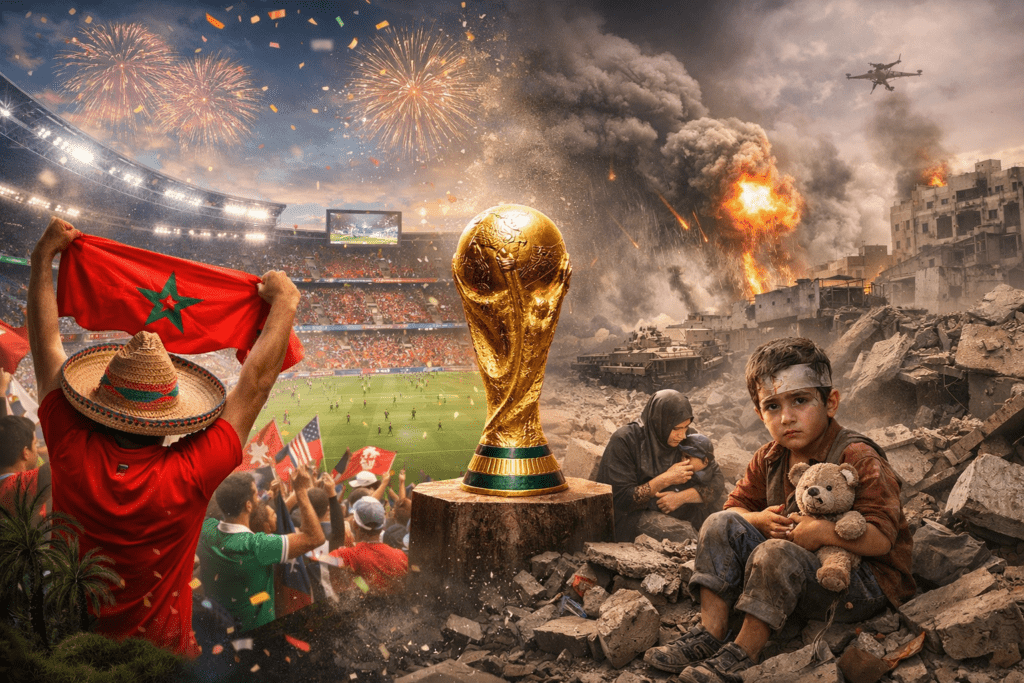 أين الإنسانية؟ بين صرخات غزة وهتافات المونديال… العالم ومفارقة العصر 4 أجواء كأس العالم 2026 ومعاناة غزة