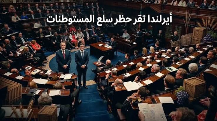 جريدة القرب 150 أيرلندا تصادق على منع استيراد منتجات المستوطنات.