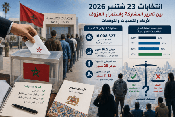 الإقبال على الانتخابات التشريعية المغربية 2026.. بين أرقام اللوائح وتحديات “العزوف الانتخابي”