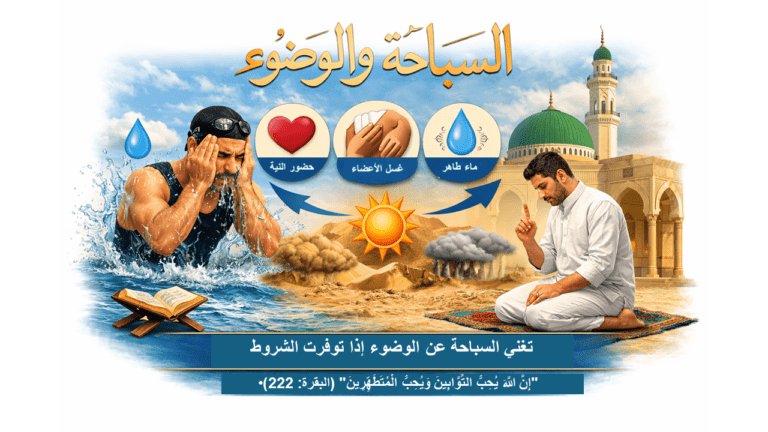 السباحة والوضوء