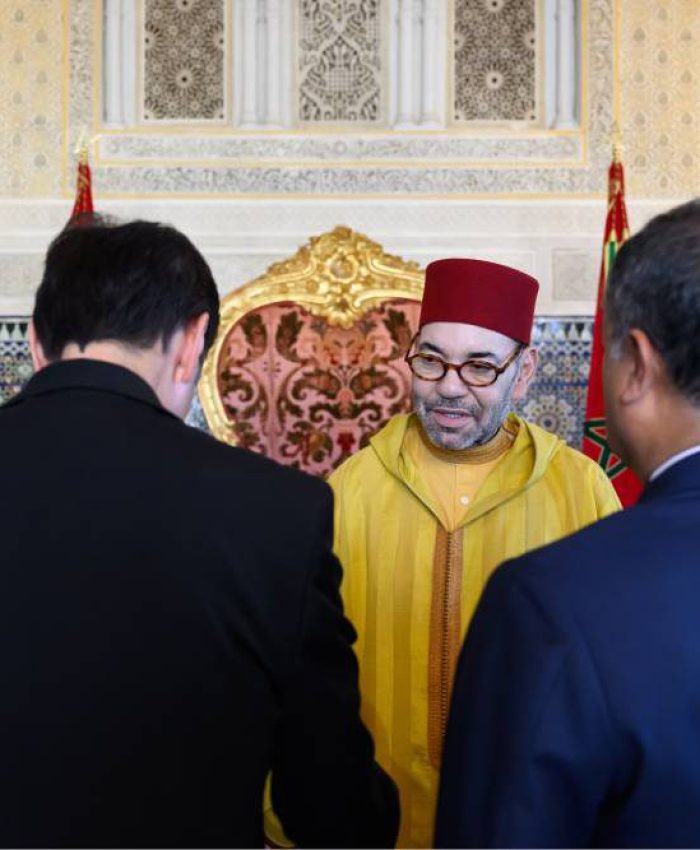 جلالة الملك يستقبل في الرباط مجموعة من السفراء الأجانب.
